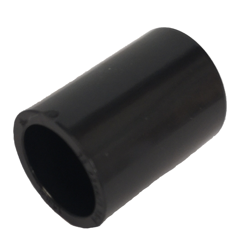 Aspen Black Straight Connector